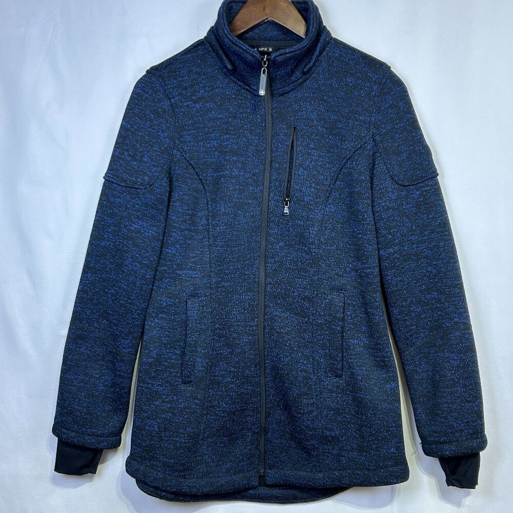 HFX Halifax Womens Jacket Coat Size S Blue Black Performance Apparel